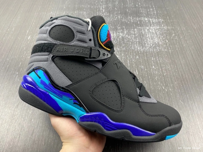 1st Kicks 305381-025 (2015) Retro 8 Jordan Aqua 0726
